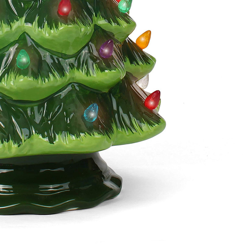 The Holiday Aisle® Lighted Ceramic Christmas Tree & Reviews | Wayfair